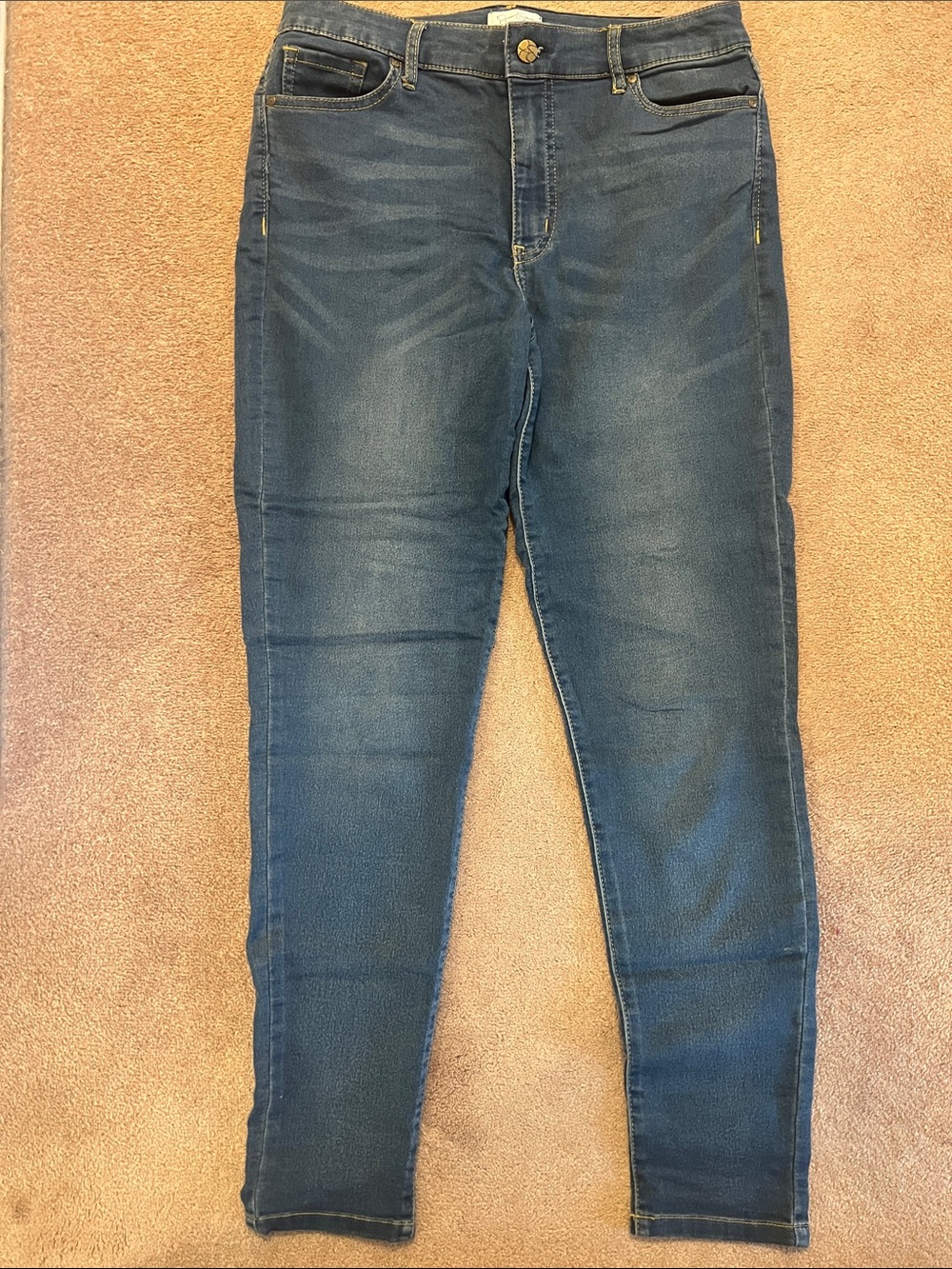 Jessica Simpson Blue Stretch Soft sweatpants-style Skinny Jeans
